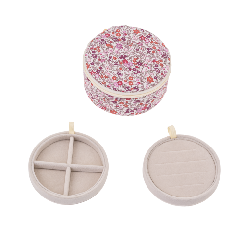 JEWELRY BOX ROUND - AVA PINK