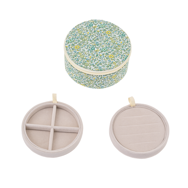 JEWELRY BOX ROUND - KATIE & MILLIE GREEN - Image 1
