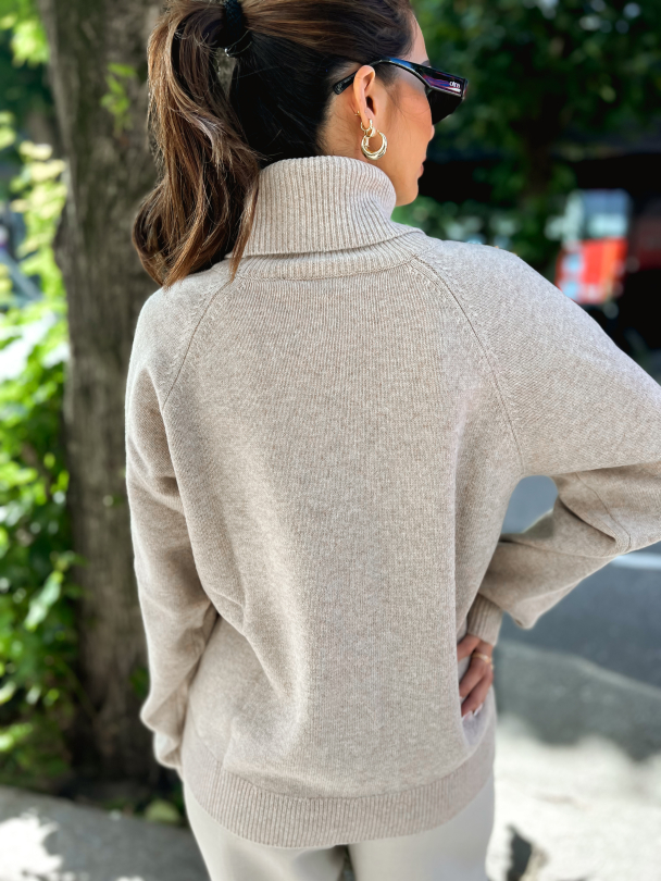 Manzi Wool Rollneck - String Melange  - Image 6