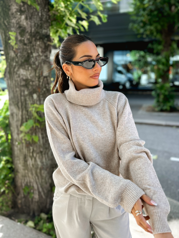 Manzi Wool Rollneck - String Melange  - Image 8