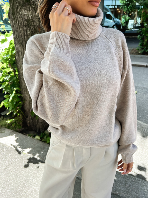 Manzi Wool Rollneck - String Melange  - Image 1