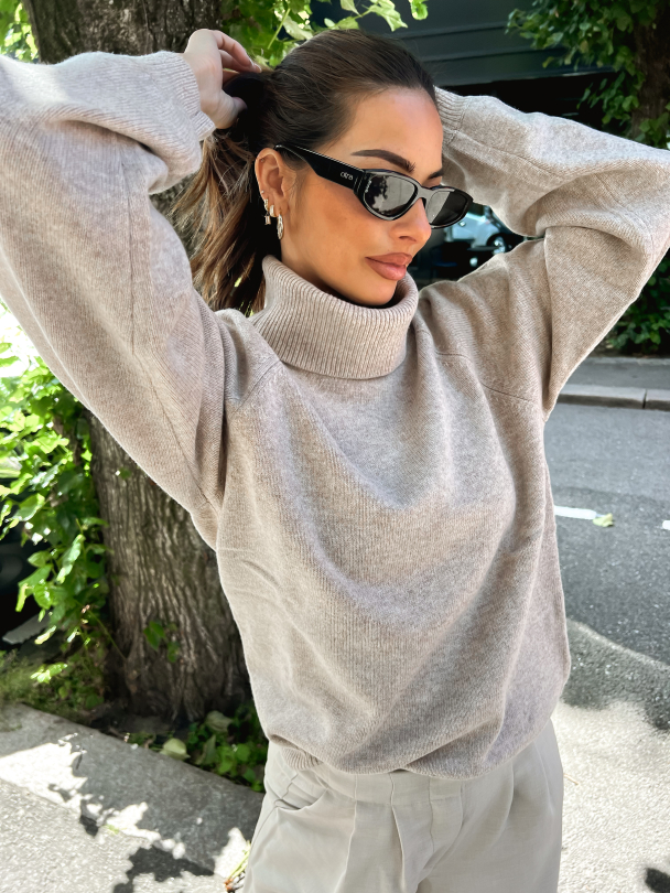 Manzi Wool Rollneck - String Melange  - Image 11