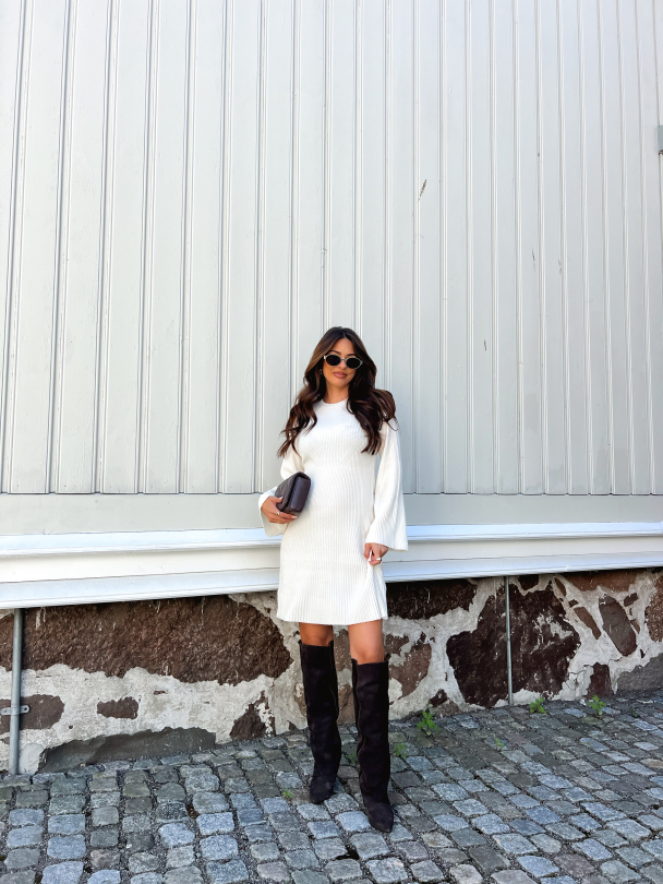 Antali Wool Short dress - Egret  - Image 12