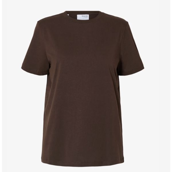 Myessential O-Neck Tee - Coffee Bean