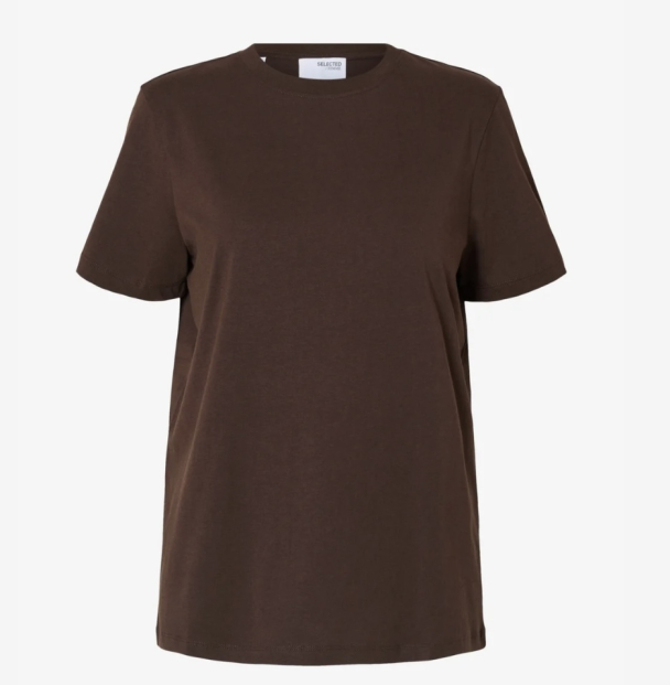 Myessential O-Neck Tee - Coffee Bean