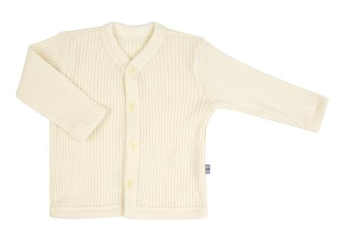 JOHA - CARDIGAN ULL RIB NATUR