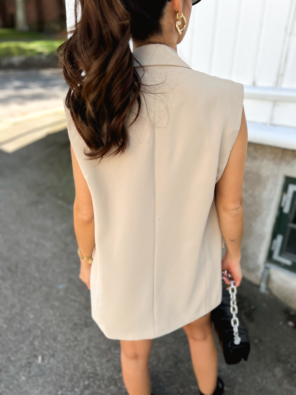 Harper Waistcoat - Beige - Image 3