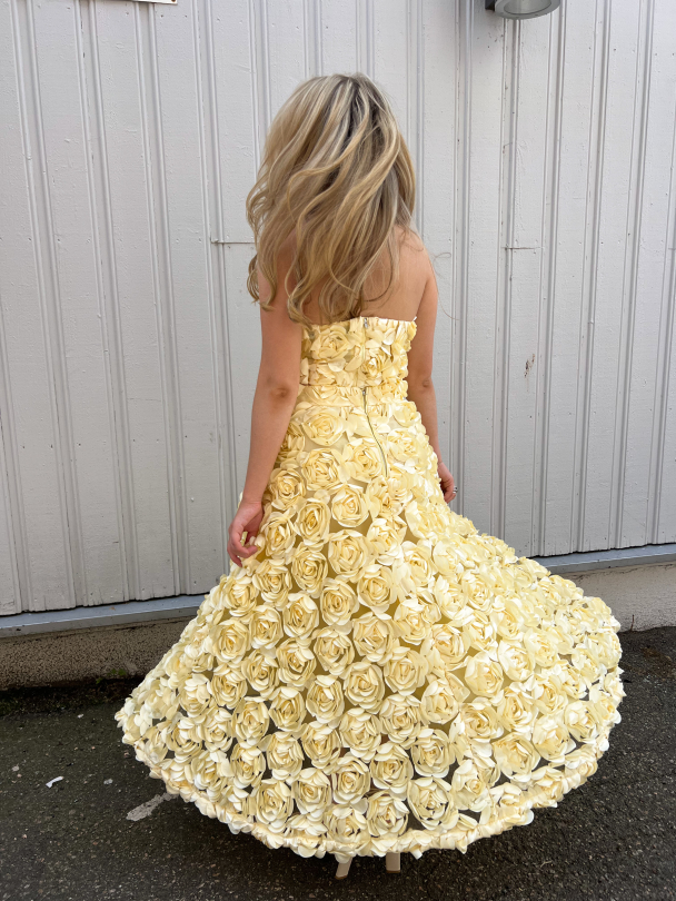 Maxi Sun Skirt - Pastel Yellow  - Image 3