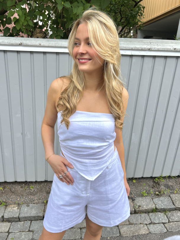 Antibes Strapless Top - White  - Image 2