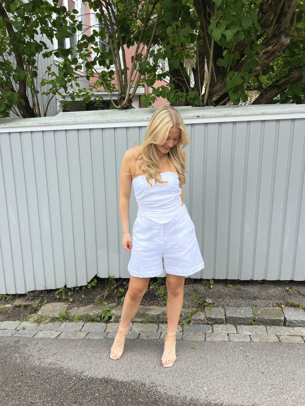 Antibes Strapless Top - White  - Image 3