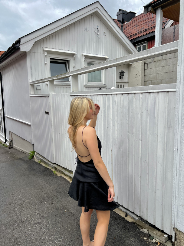 Antibes Asymmetrical Mini Skirt - Black  - Image 4