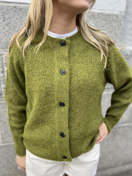 Lulu Knit Short Cardigan - Cardamom Seed 