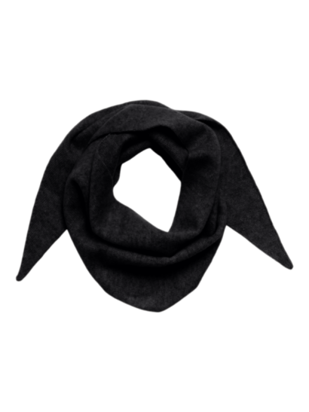 Maria Narrow Cashmere Scarf - Black