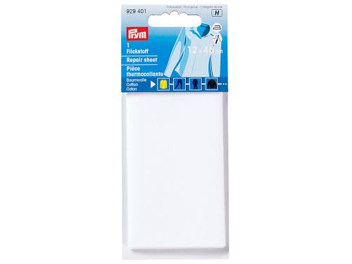 Prym Reparasjonsstoff Bomull – 12x45cm – Hvit