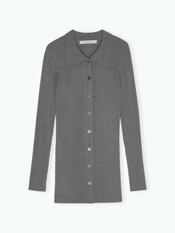 Rib Knit Cardigan - Image 3