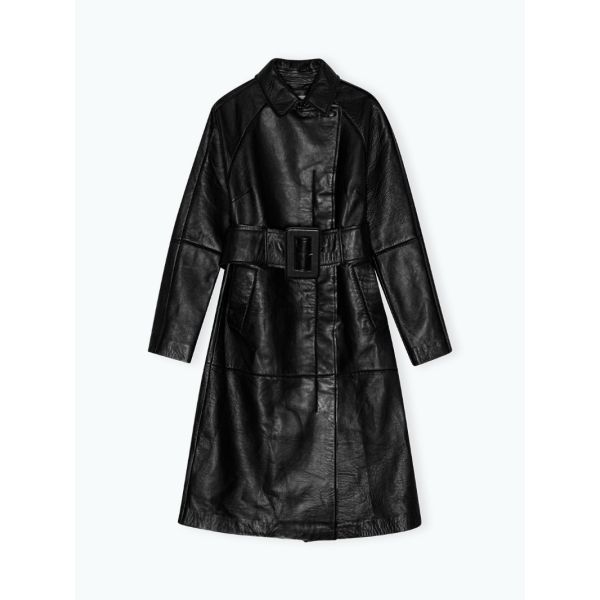 Bonded Leather Coat