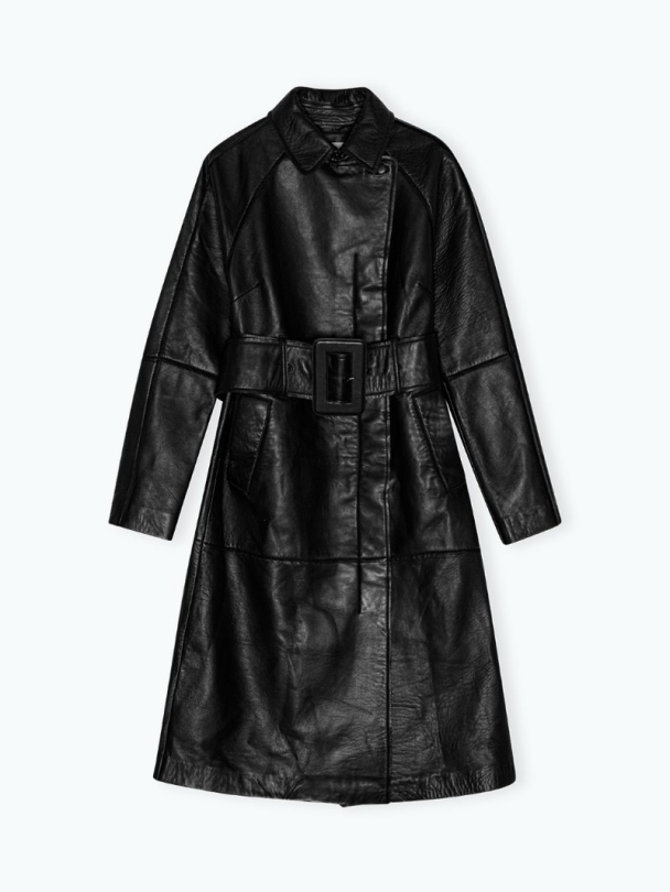 Bonded Leather Coat - Image 1