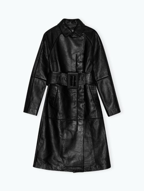 Bonded Leather Coat