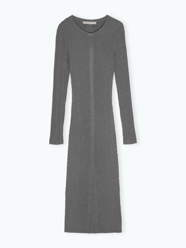 Rib Knit Midi Dress  - Image 5