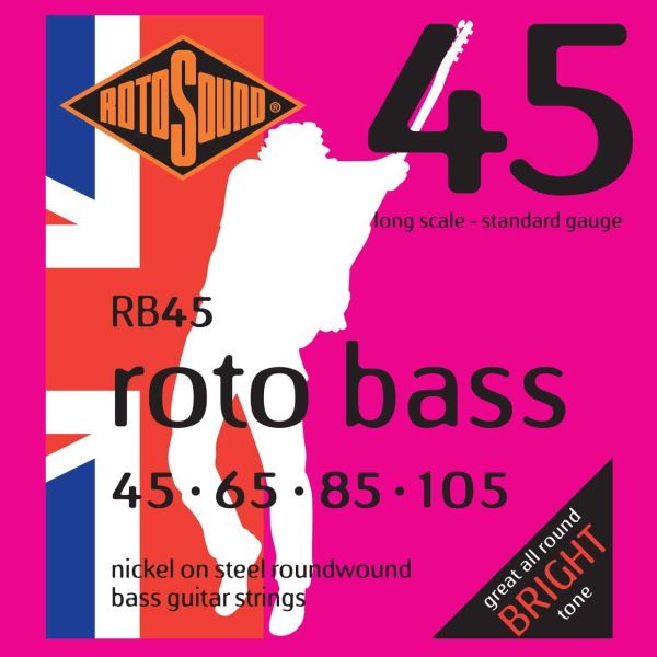 Roto Bass Nickel Long Scale - Standard 45-105