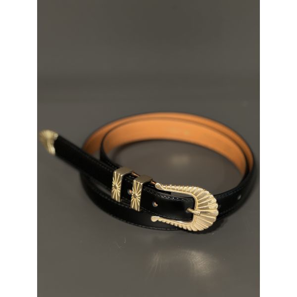 Black Box Leather Belt