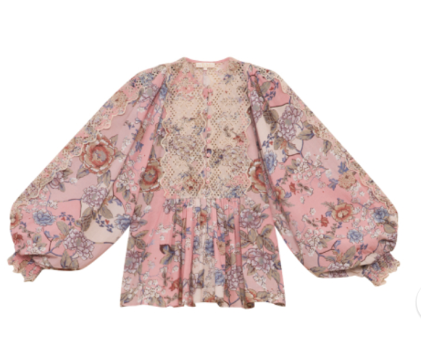 Cotton Slub Blouse - Botanical - Image 2