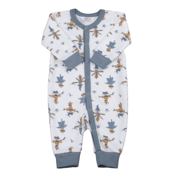 Jumpsuit Ull/Bambus Scarecrow - Blå