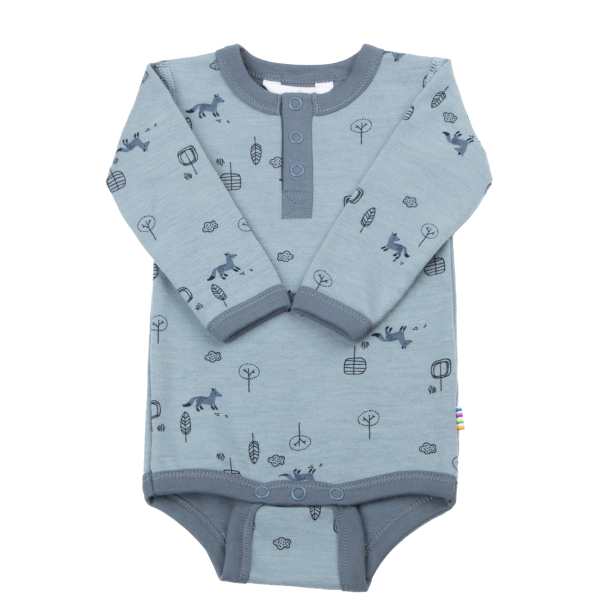 Body Ull/Bomull Fox - Blå
