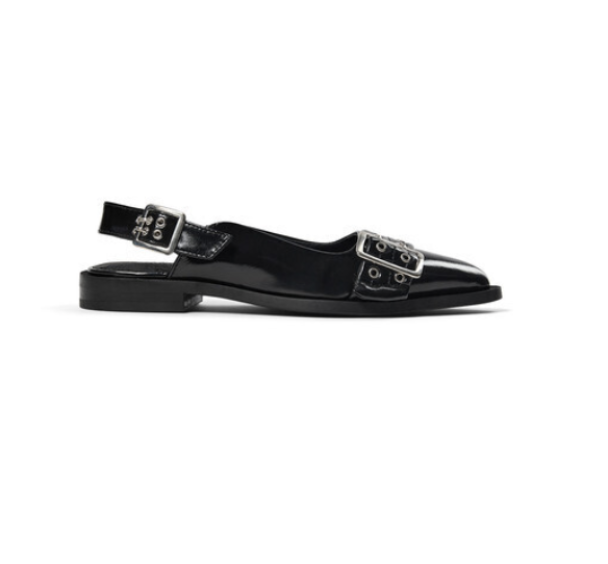 Saso Slingback - Black Patent - Image 2