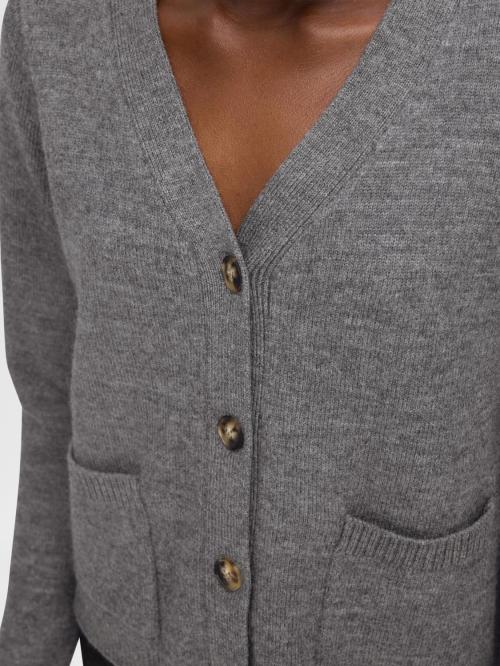 Ana Knit Wool Cardigan Grey