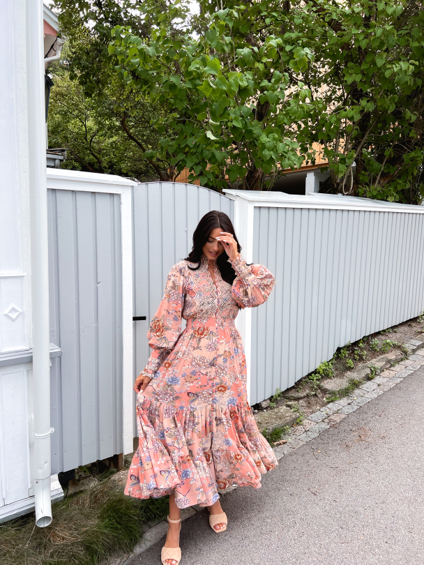 Cotton Slub Midi Dress - Botanical - Image 6