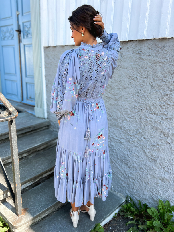 Cotton Slub Midi Dress - Cloudy Bloom - Image 4