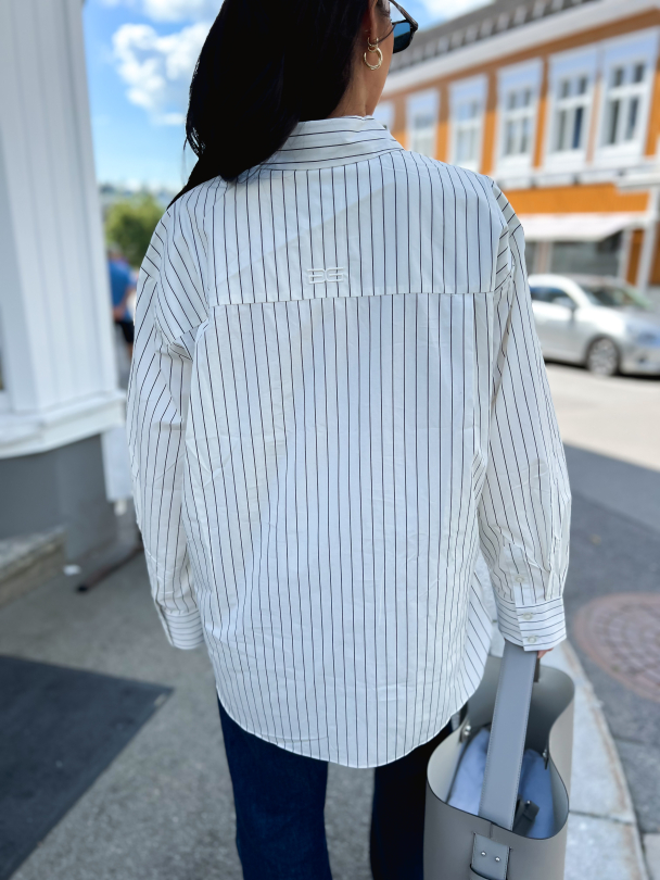 Noelle Shirt - White Pinstripe  - Image 5