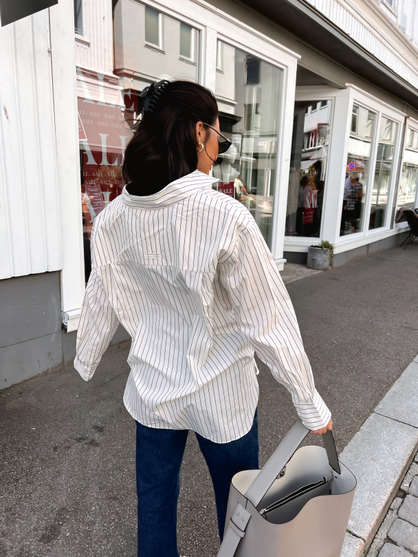 Noelle Shirt - White Pinstripe  - Image 8