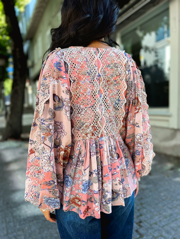 Cotton Slub Blouse - Botanical - Image 8