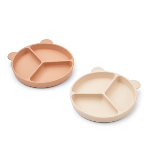 Liewood | Stacy Tallerken Sklisikker 2-pk - Tuscany Rose/Apple Blossom