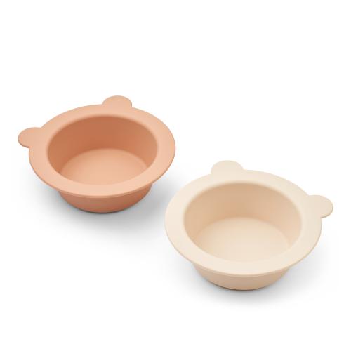 Liewood | Peony Skål Sklisikker 2-pk - Tuscany Rose/Apple Blossom