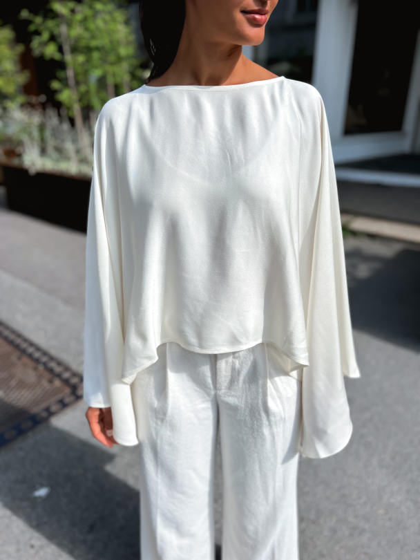 Klasia Satin Blouse - Image 1