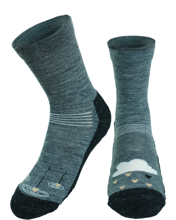 Ullsokk Antiskli - Grå Melert - Image 2