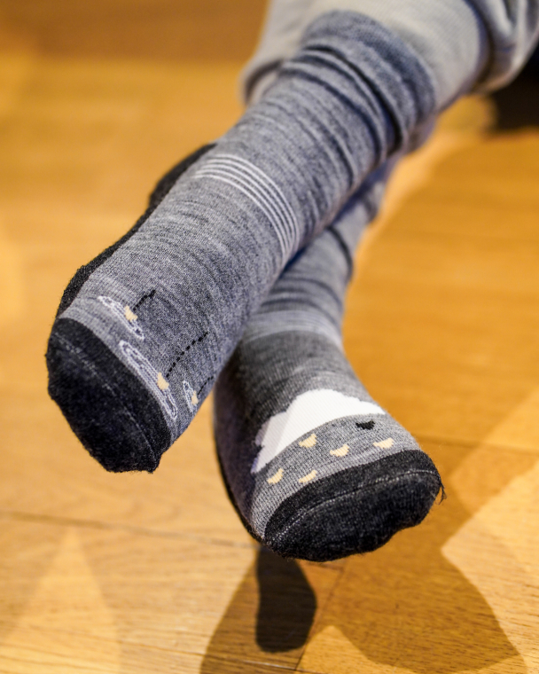 Ullsokk Antiskli - Grå Melert - Image 4