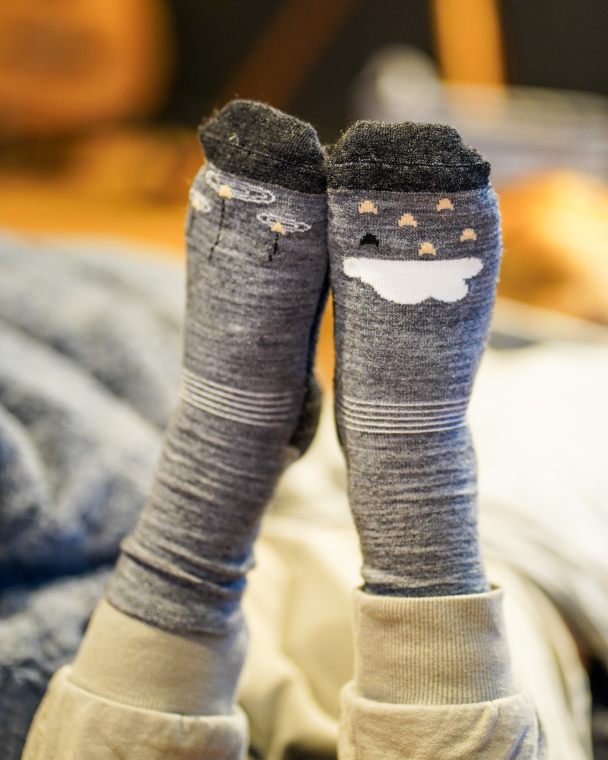 Ullsokk Antiskli - Grå Melert - Image 5