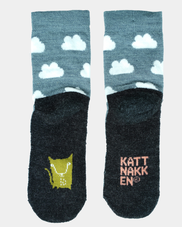 Kattnakken | Ullsokk m/frottésåle - Blåfjell - Image 3