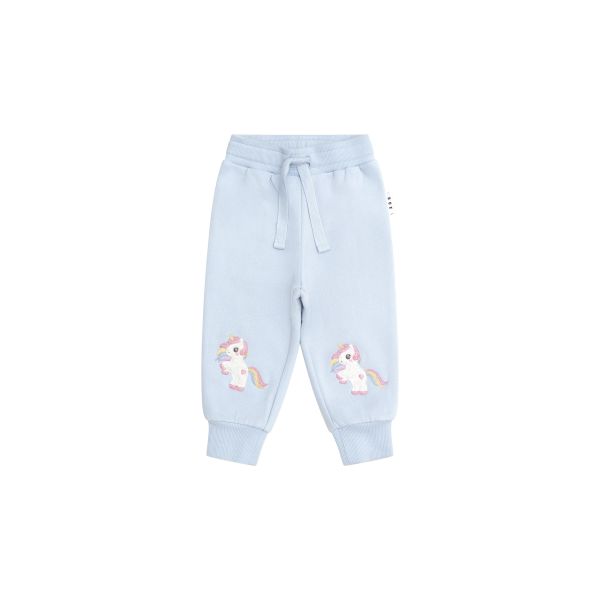 HUXBABY | Rainbow Unicorn Track Pant - Ice Water