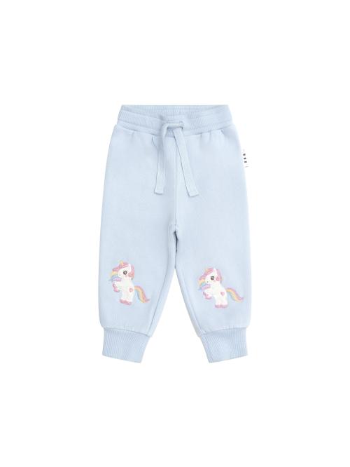 HUXBABY | Rainbow Unicorn Track Pant - Ice Water