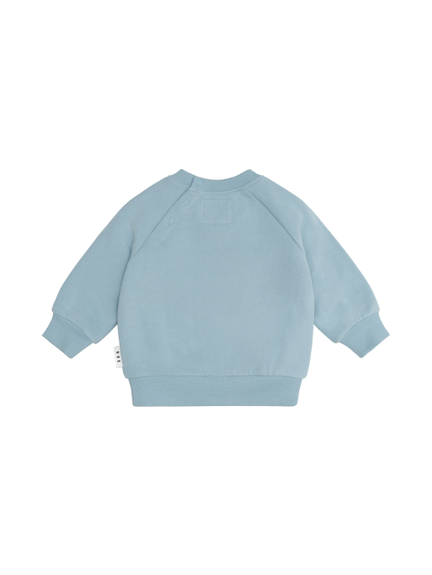 HUXBABY | Construction Dino Sweatshirt - Marine Blue - Image 2