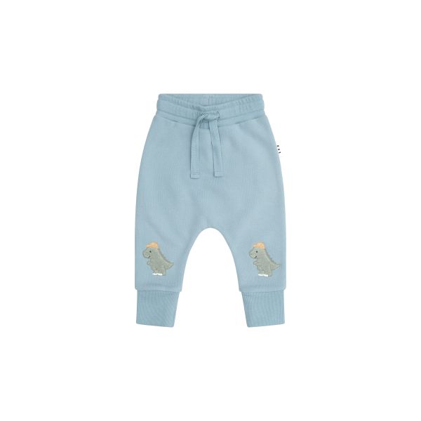 HUXBABY | Construction Dino Drop Crotch Pant - Marine Blue