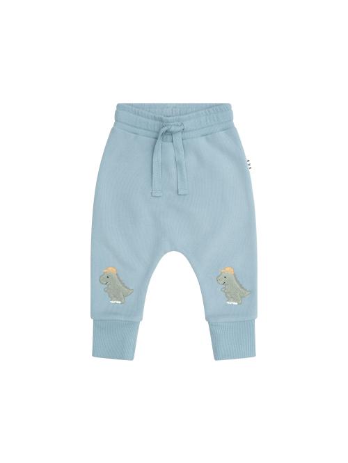 HUXBABY | Construction Dino Drop Crotch Pant - Marine Blue