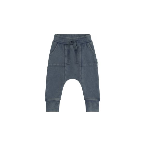 HUXBABY | Pocket Drop Crotch Pant - Washed Navy