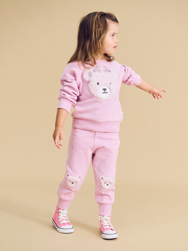 Daisy Furry Bear Track Pant - Lilac Mist - Image 3