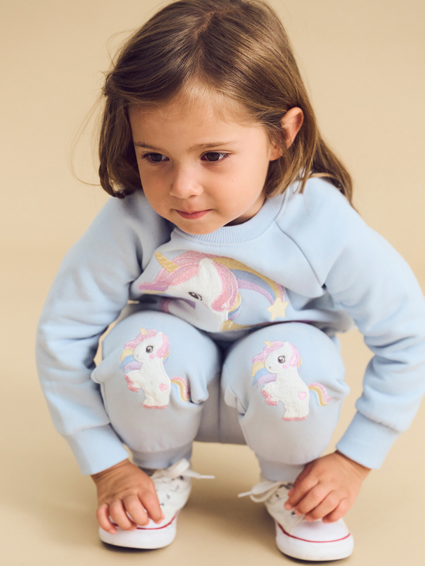 Rainbow Unicorn Sweatshirt - Ice Water - Image 3